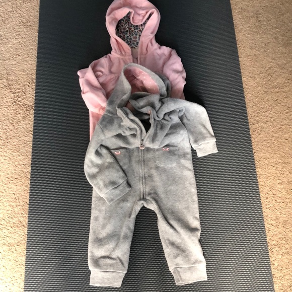 Carter's Other - 🎀Bundle of 2 one piece hooded one piece outfit🎀